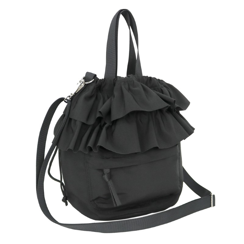 e.e.p. フリルドロストショルダー BK